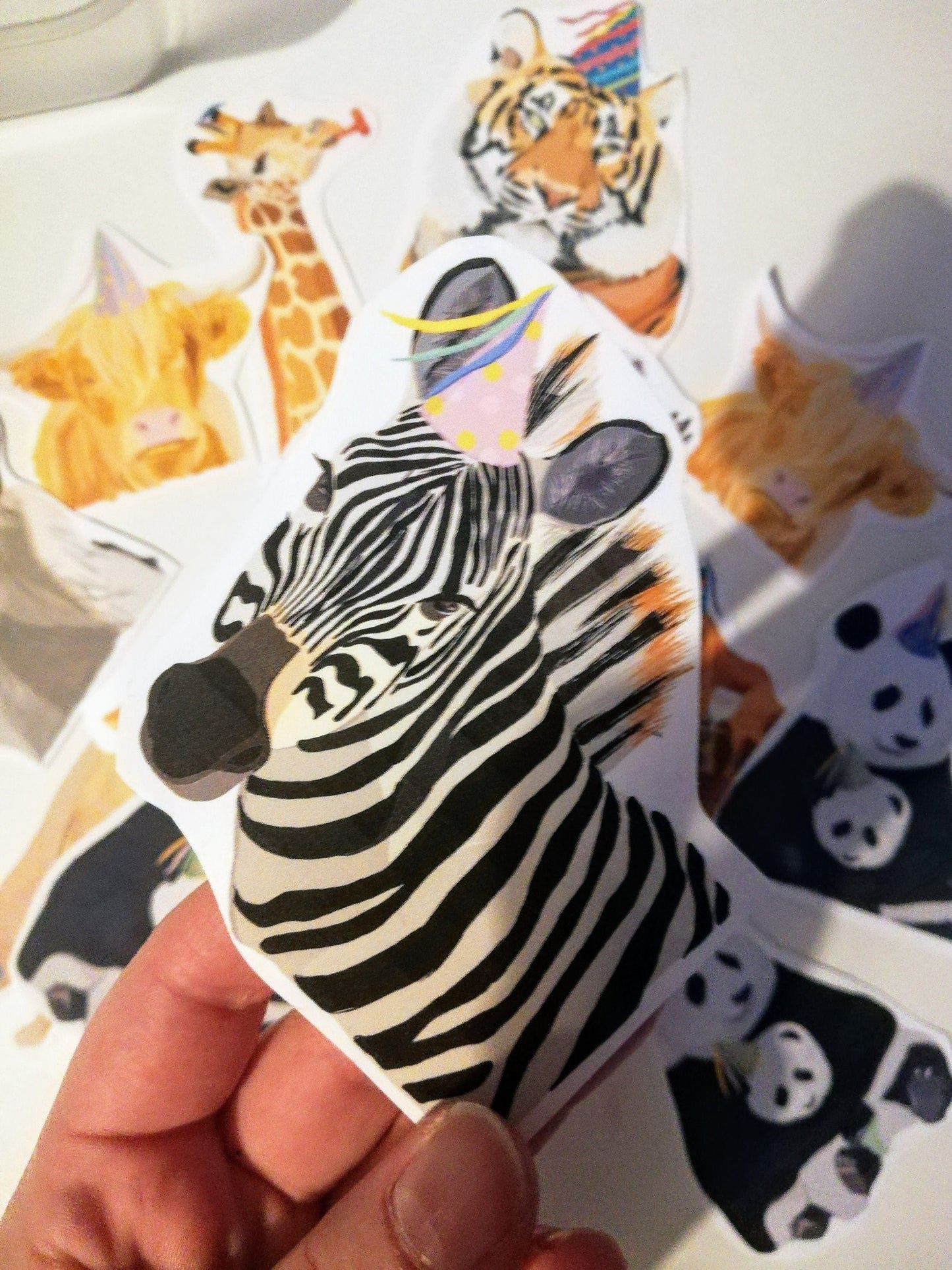 Zebra party animal sticker