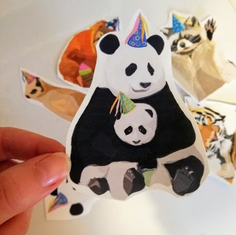 Teil Panda Laptop Aufkleber Zubehör