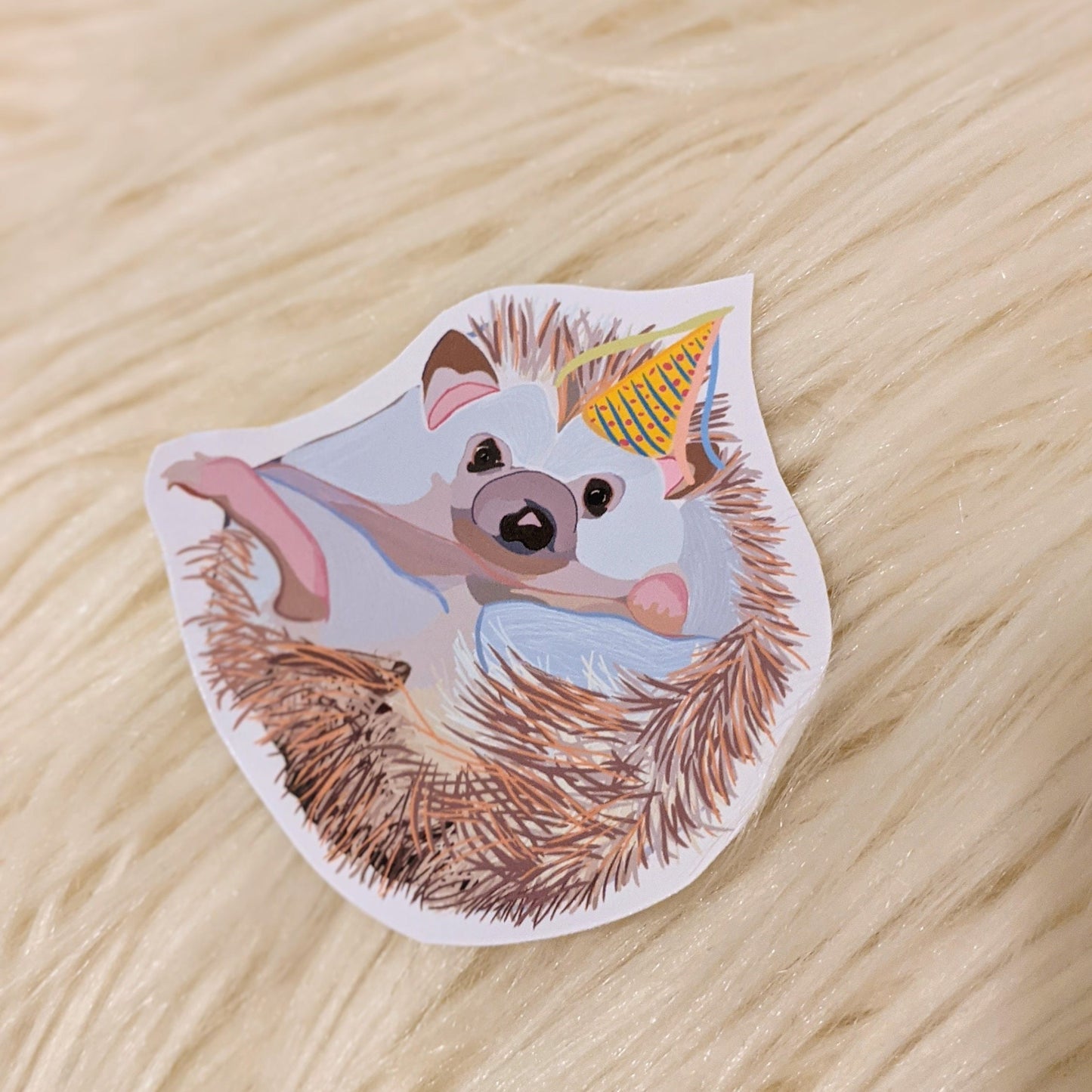 Adhesive Hedgehog Laptop Accessories Sticker