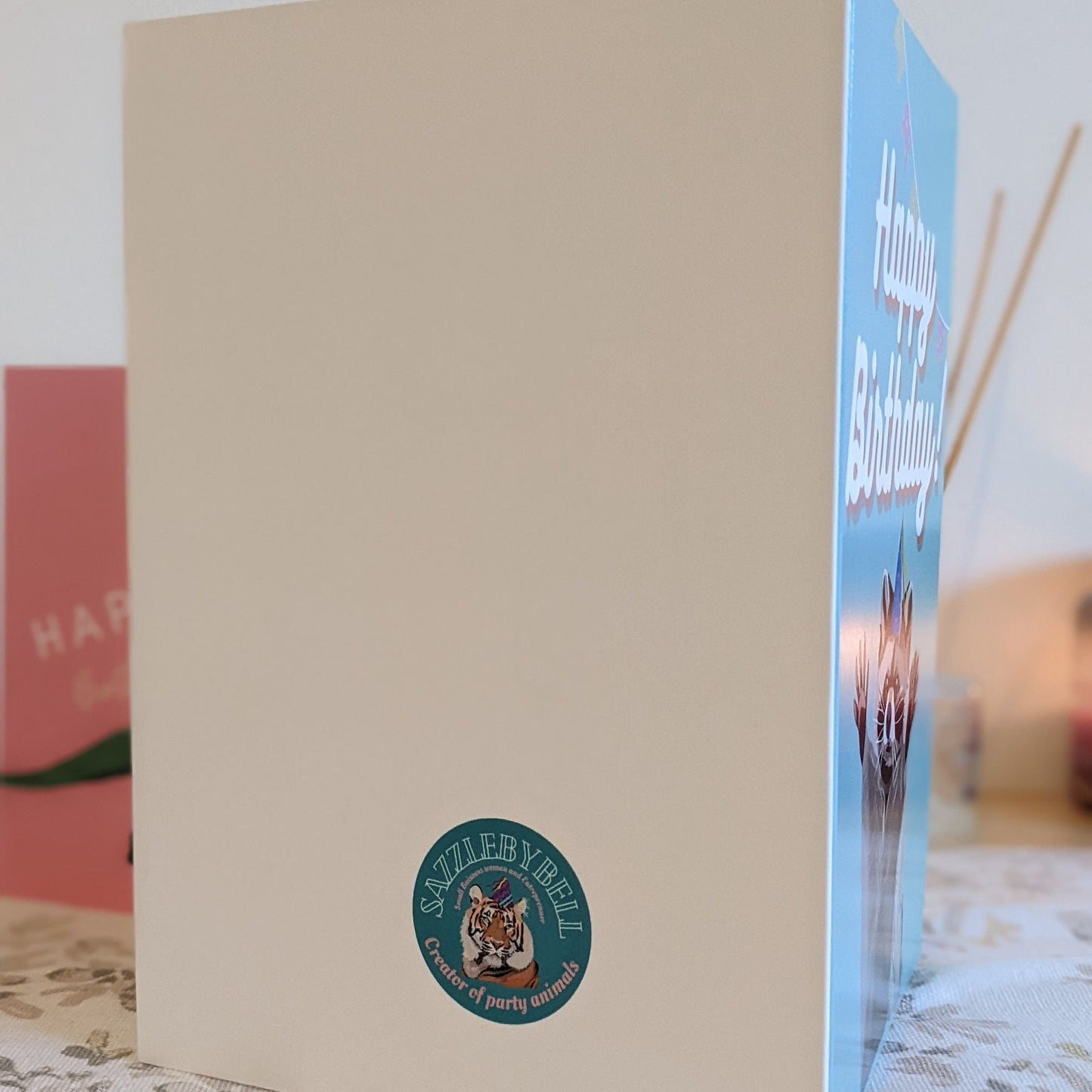 Waschbär-Geburtstagskarte.