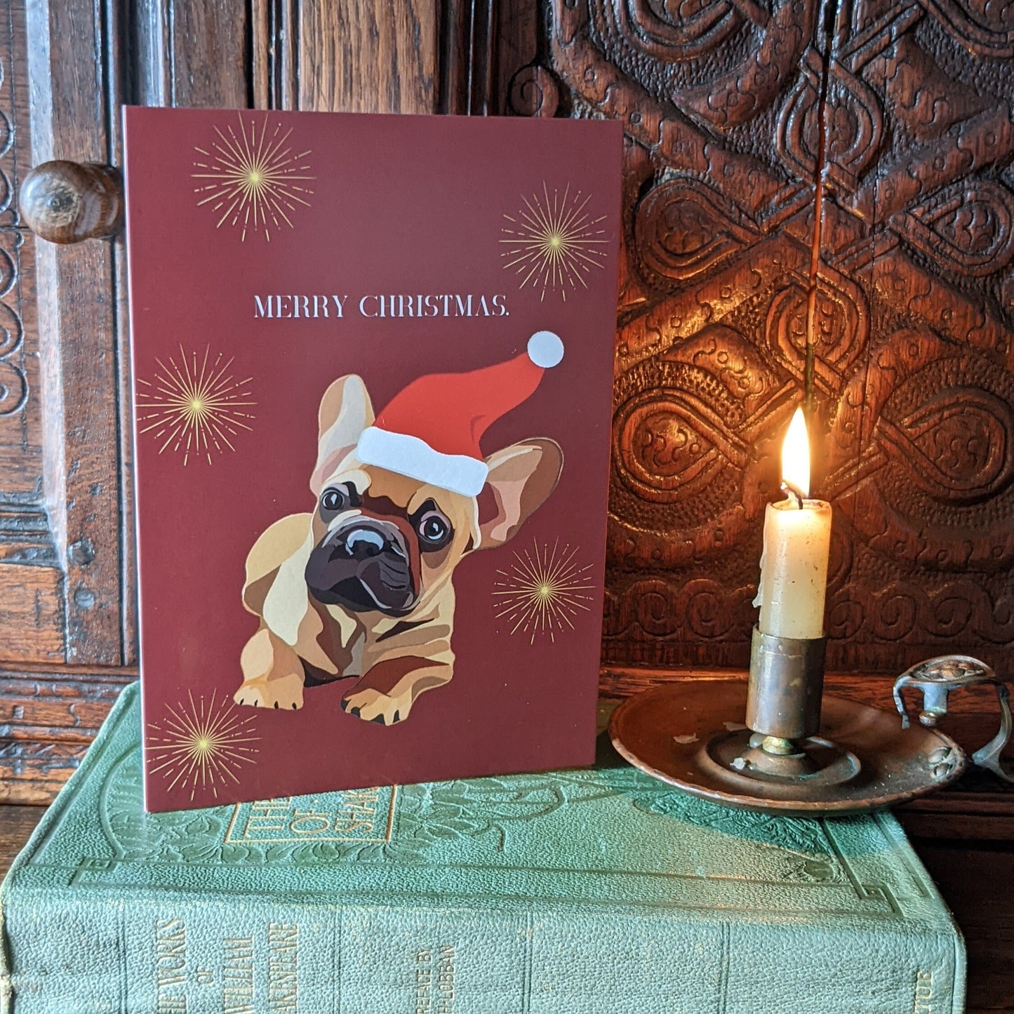 Christmas French Bulldog/ Puppy Card