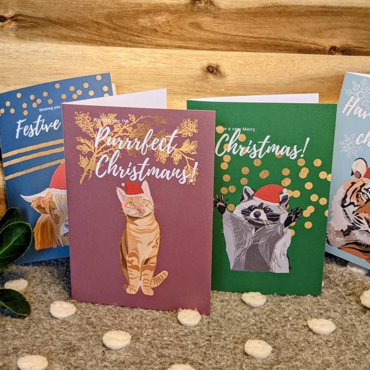 Christmas tiger Card