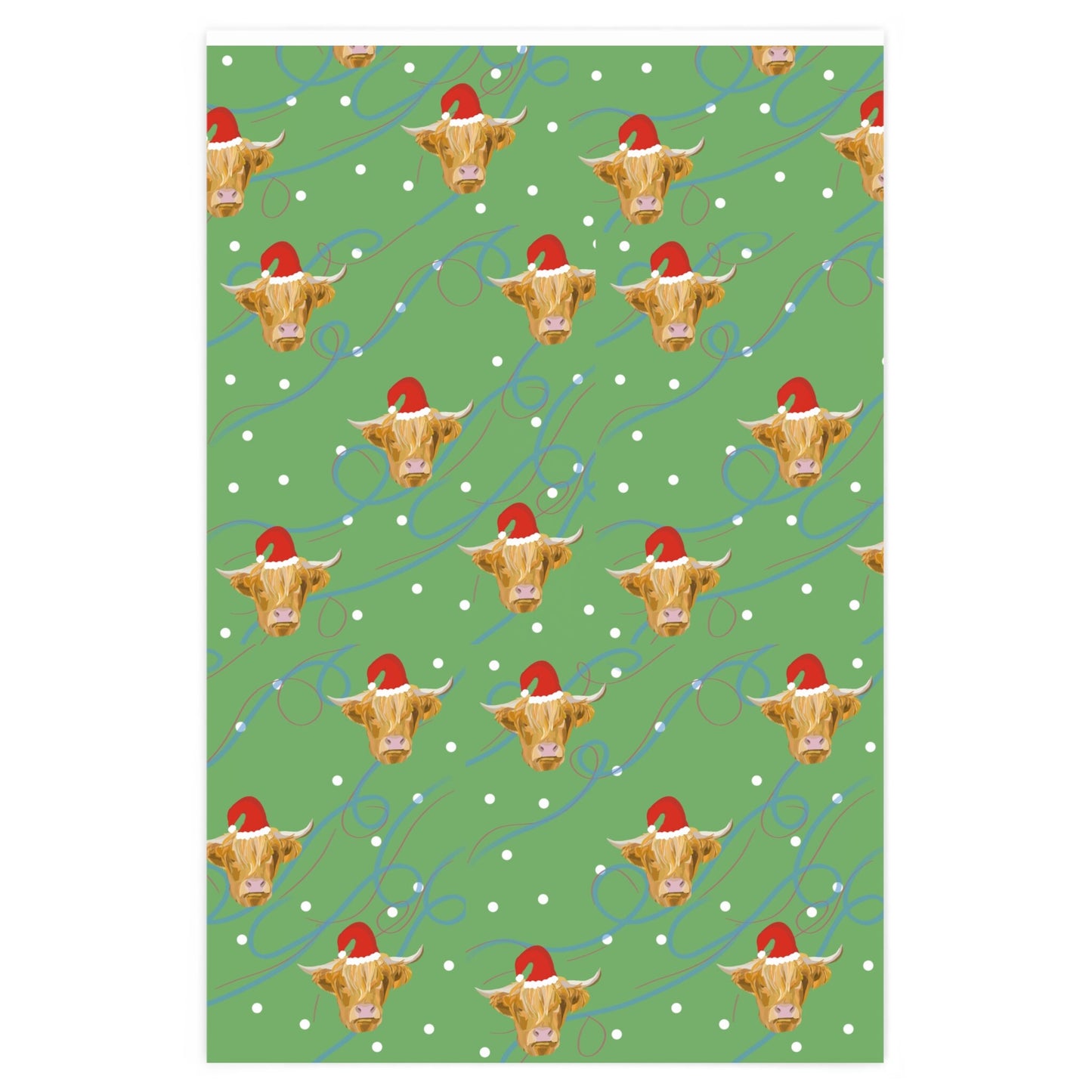 Christmas cow Wrapping Paper