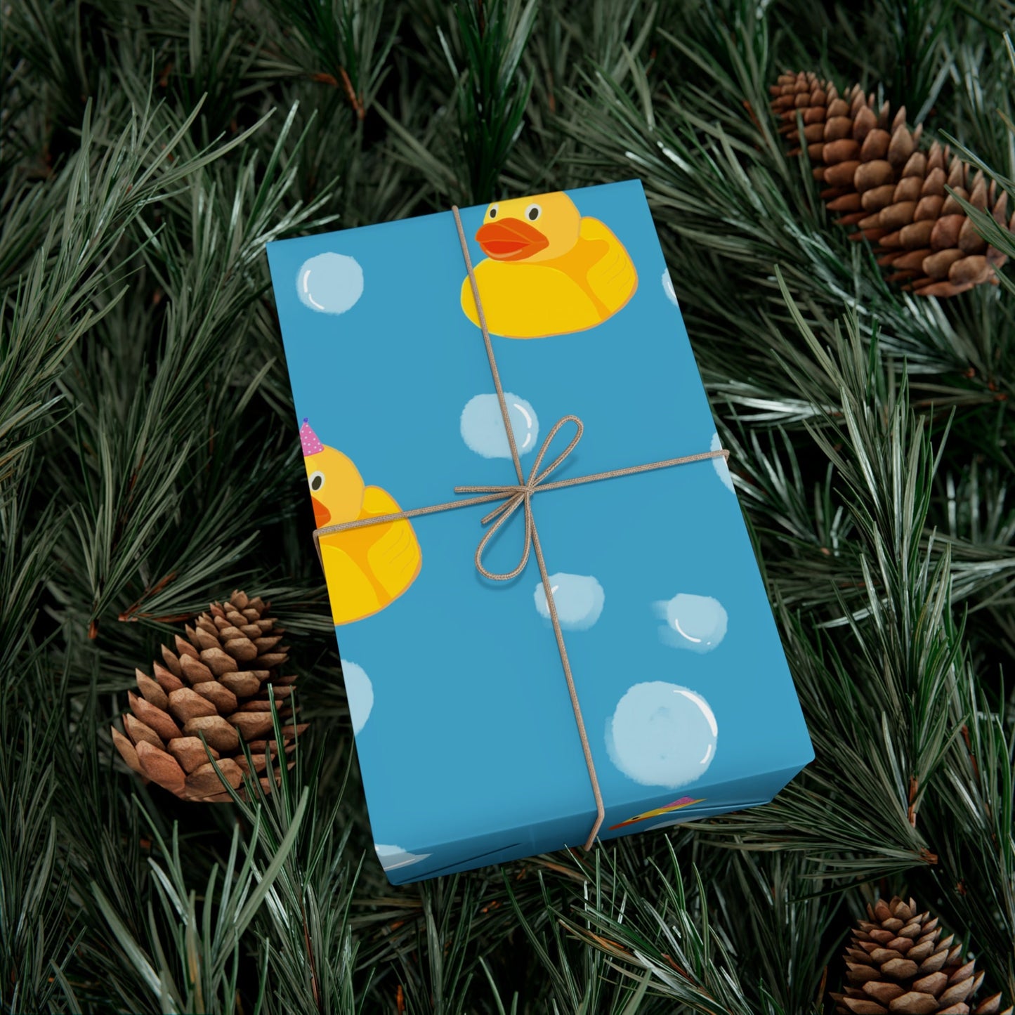 Duck Bubble Gift Wrap Papers