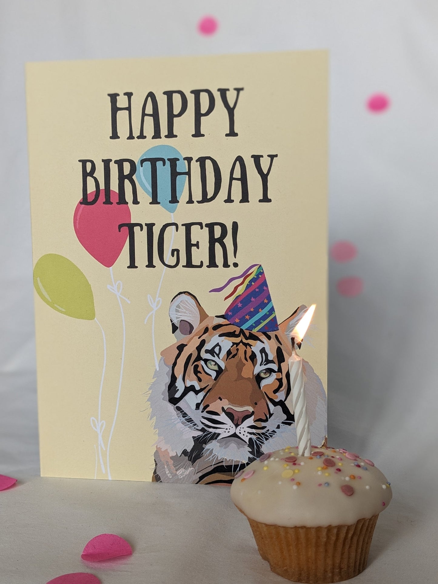 Tiger-Geburtstagskarte / Happy Birthday Tiger