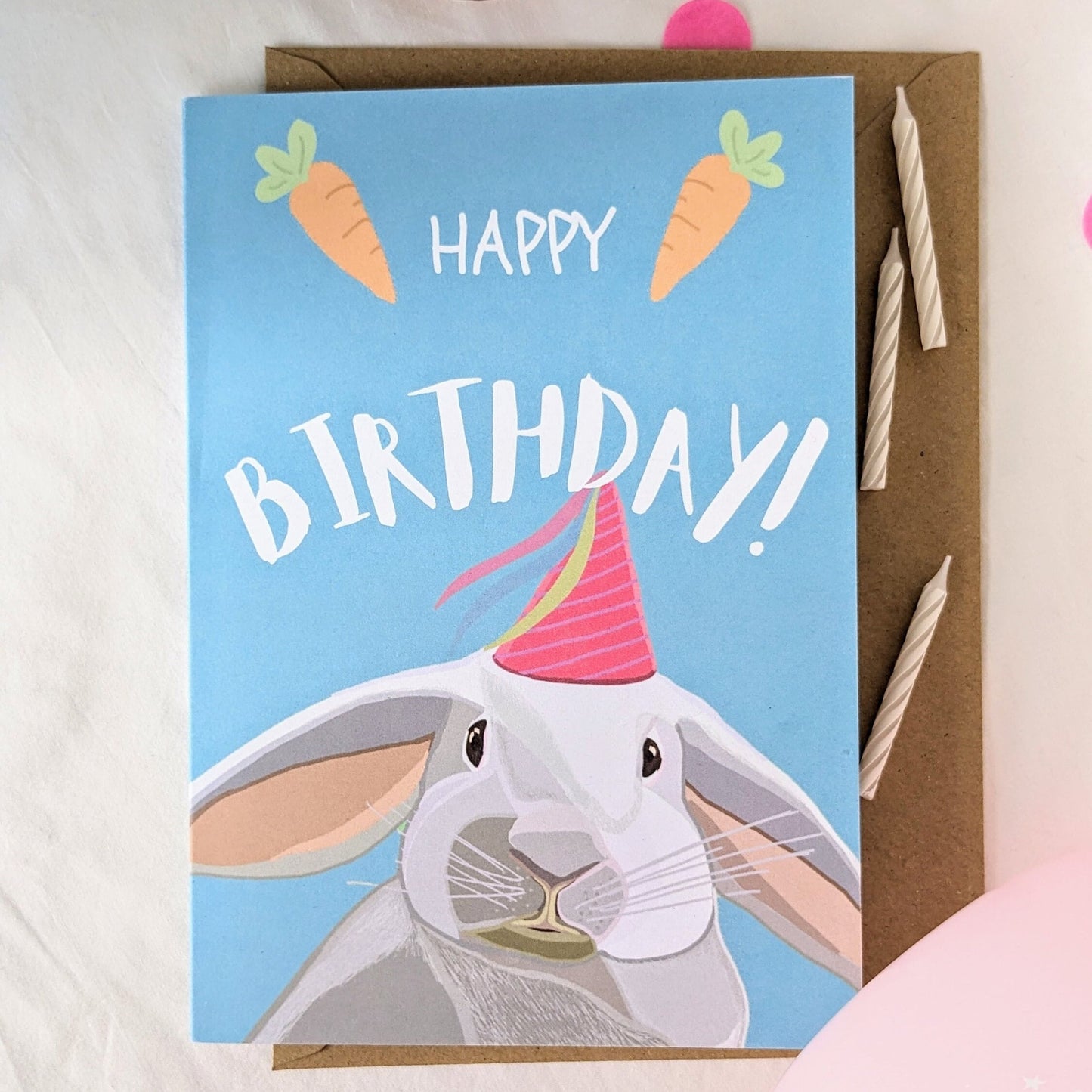 Bunny Rabbit Birthday Card