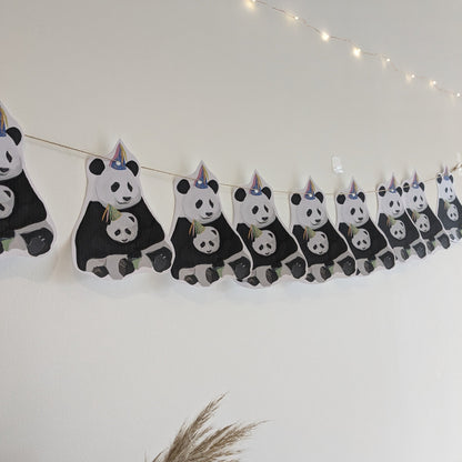 Party Panda und Baby Geburtstag/ Baby-Dusche Wimpel