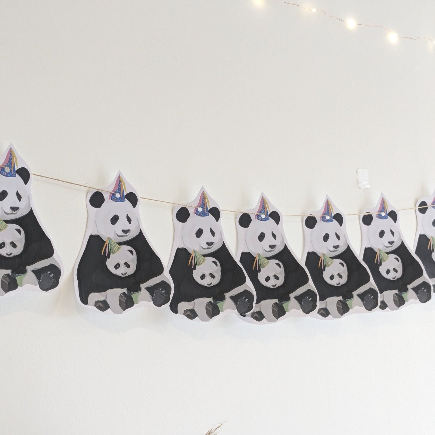 Party Panda und Baby Geburtstag/ Baby-Dusche Wimpel