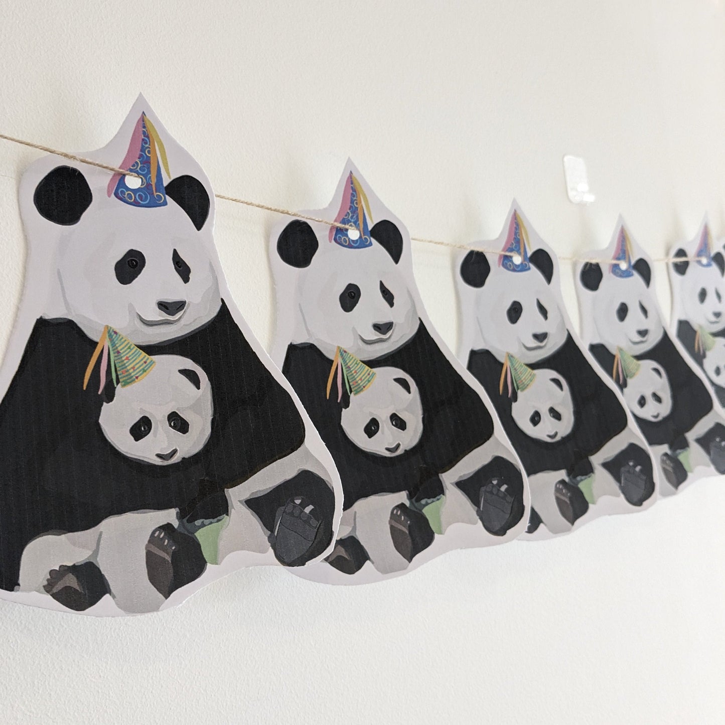 Party Panda und Baby Geburtstag/ Baby-Dusche Wimpel