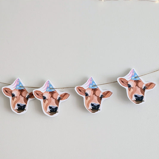 Jersey Cow Party Bunting