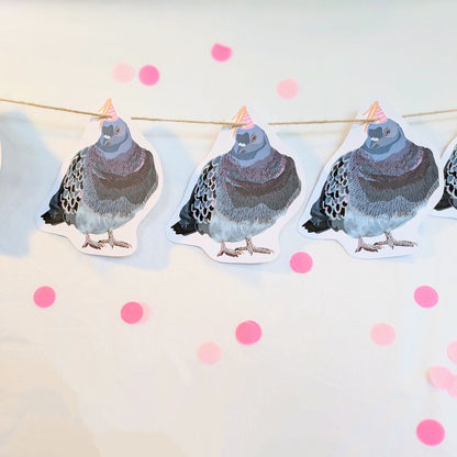 Party Pigeon party bunting/ banner/