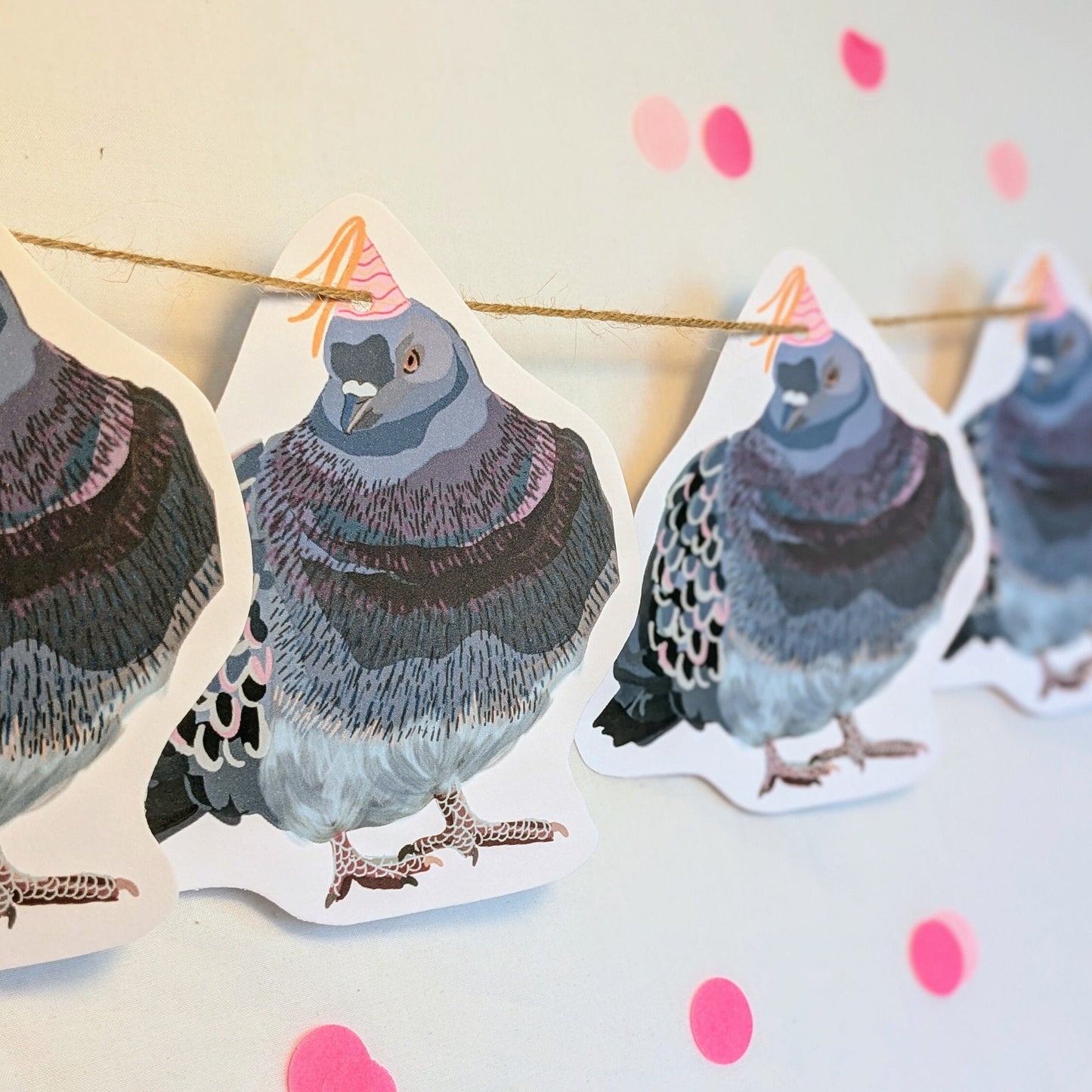 Party Pigeon party bunting/ banner/