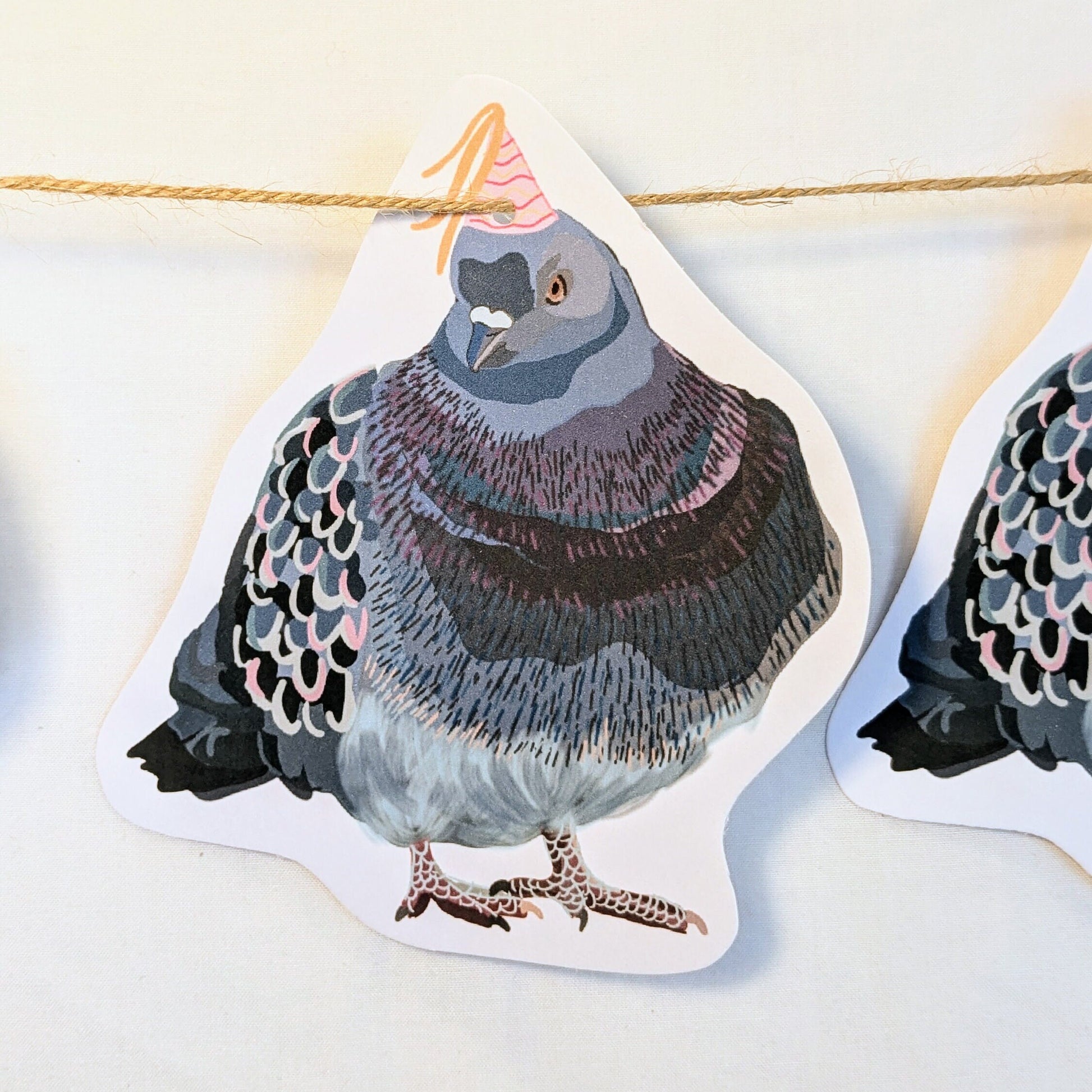 Party Pigeon party bunting/ banner/