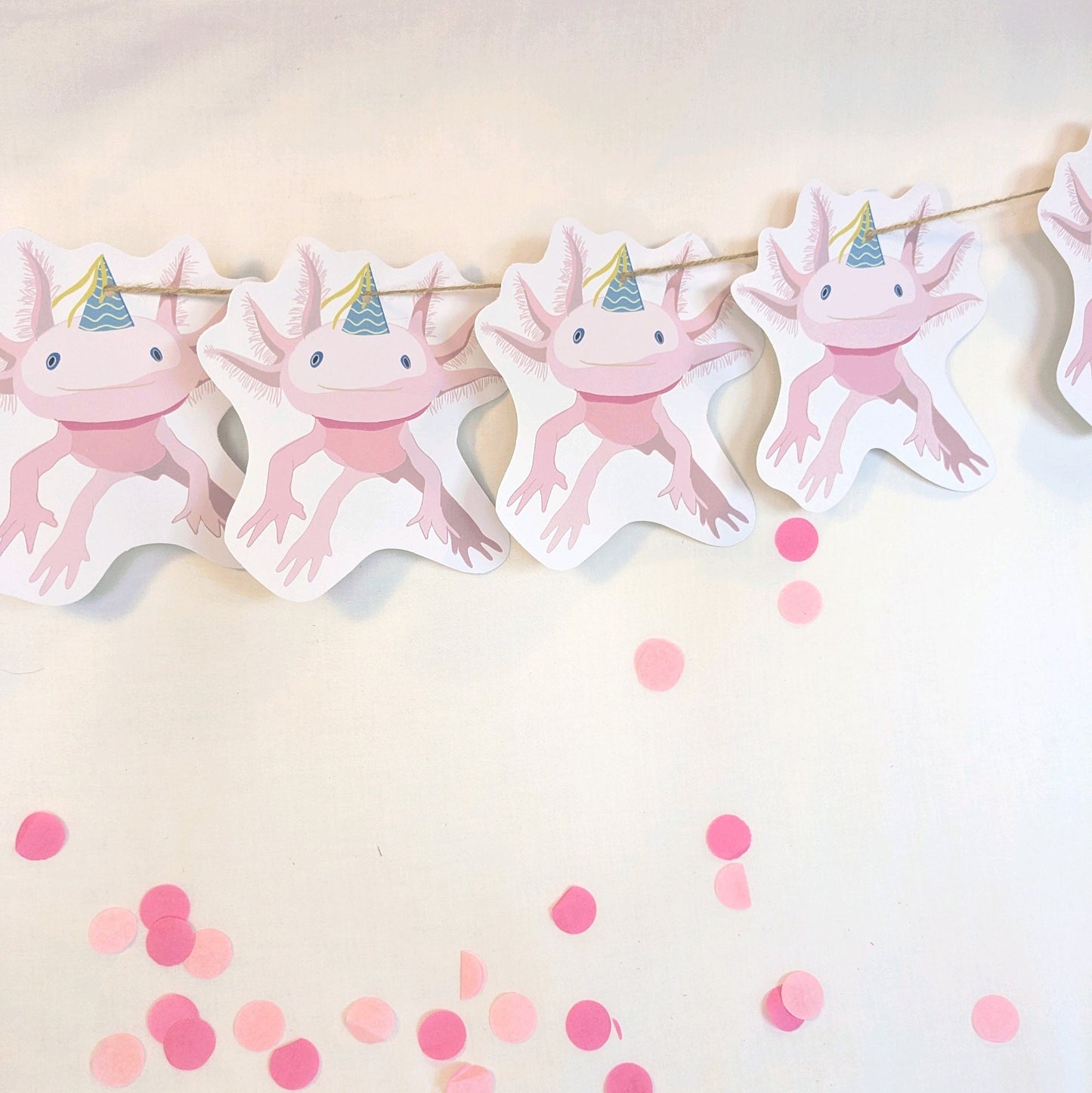 Axolotle Birthday Bunting/ Garland