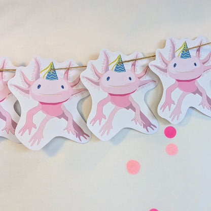 Axolotle Birthday Bunting/ Garland