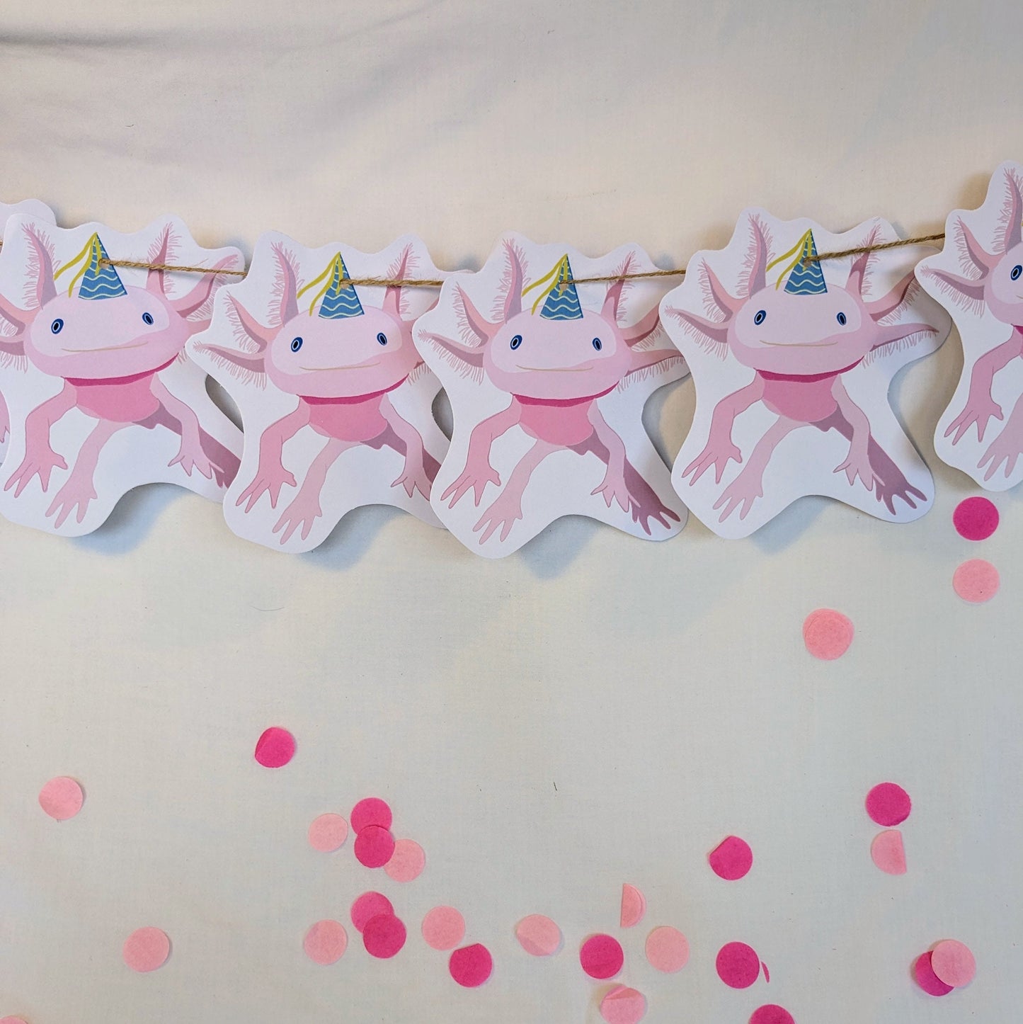 Axolotle Birthday Bunting/ Garland