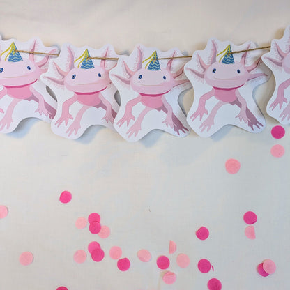 Axolotle Birthday Bunting/ Garland