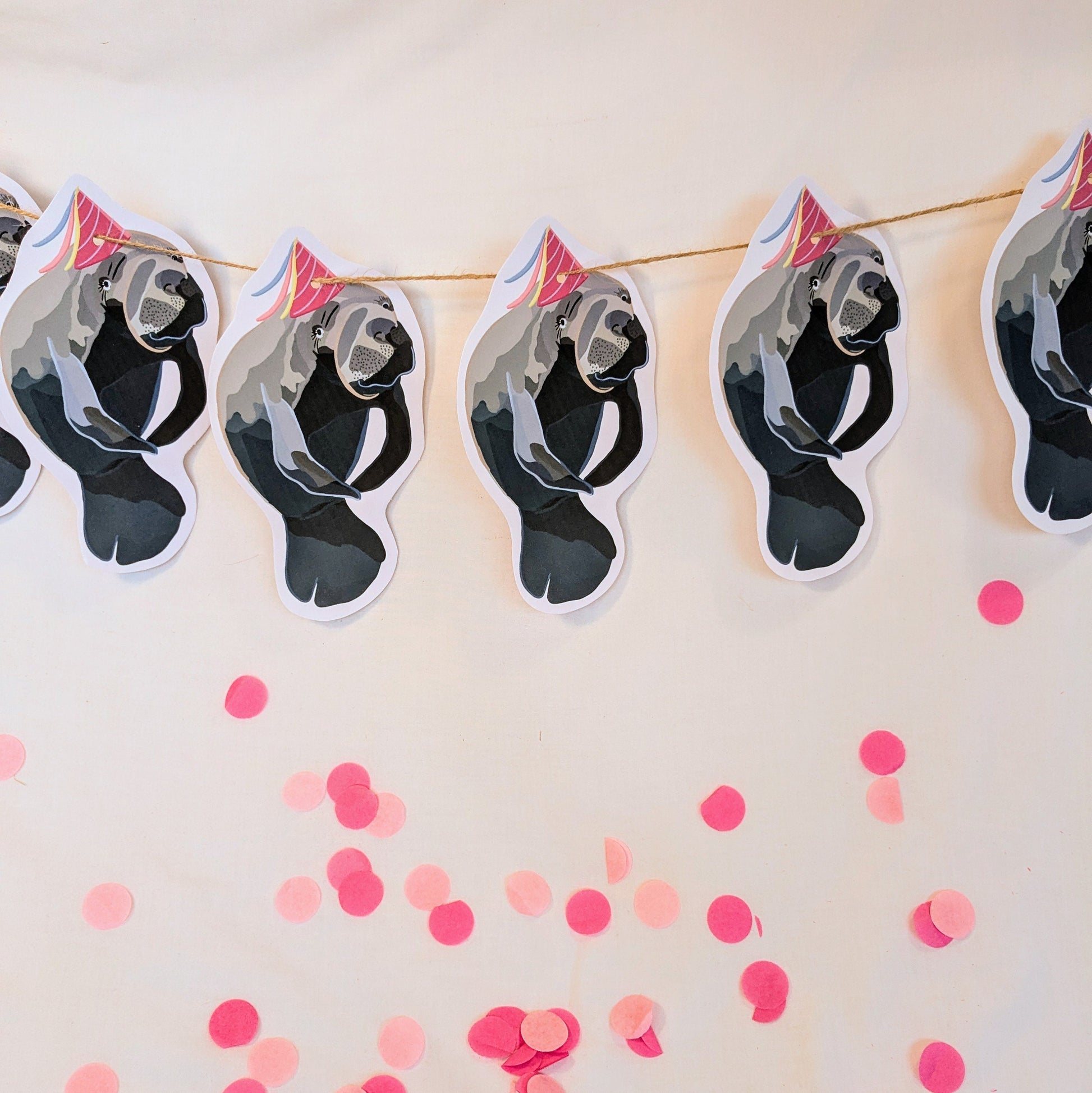 Manatee Birthday Bunting/ Garland