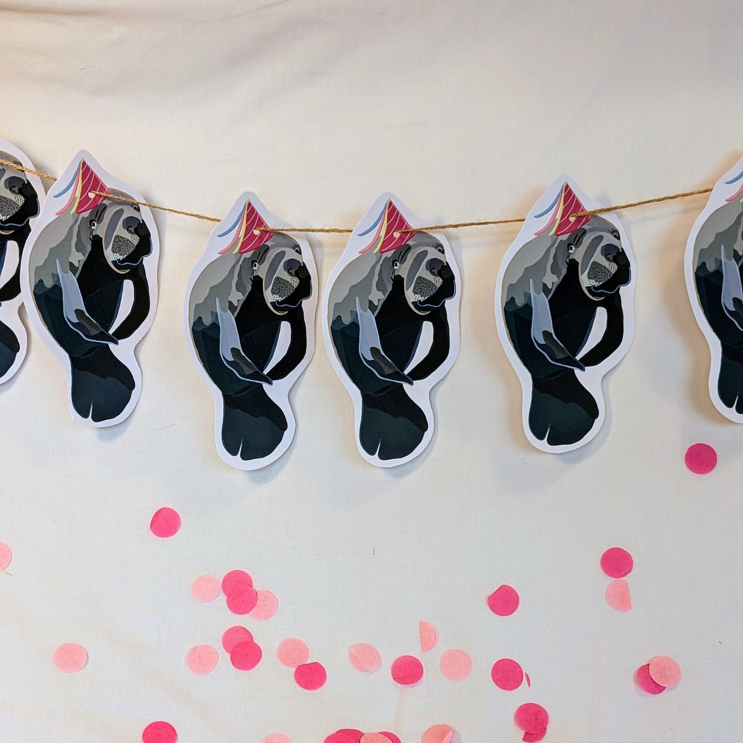 Manatee Birthday Bunting/ Garland