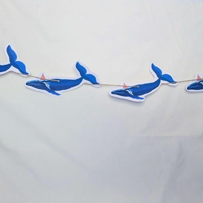 Blue Whale Birthday Bunting / Garland