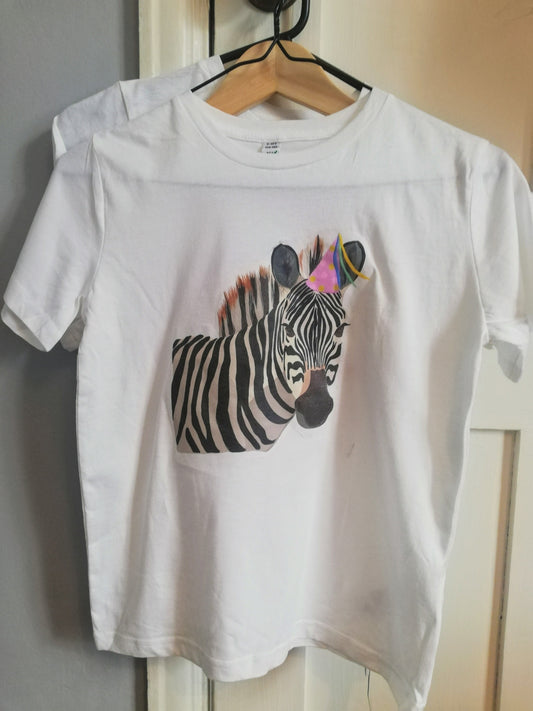 Party Zebra Kinder T-Shirt