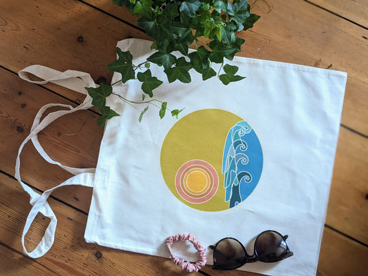 Seaside tote bag