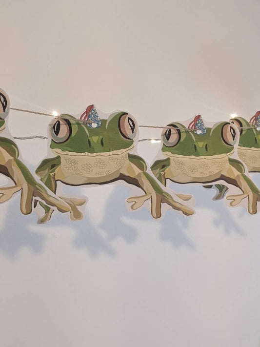 Froggy Frog party bunting/ banner/ Digital Download