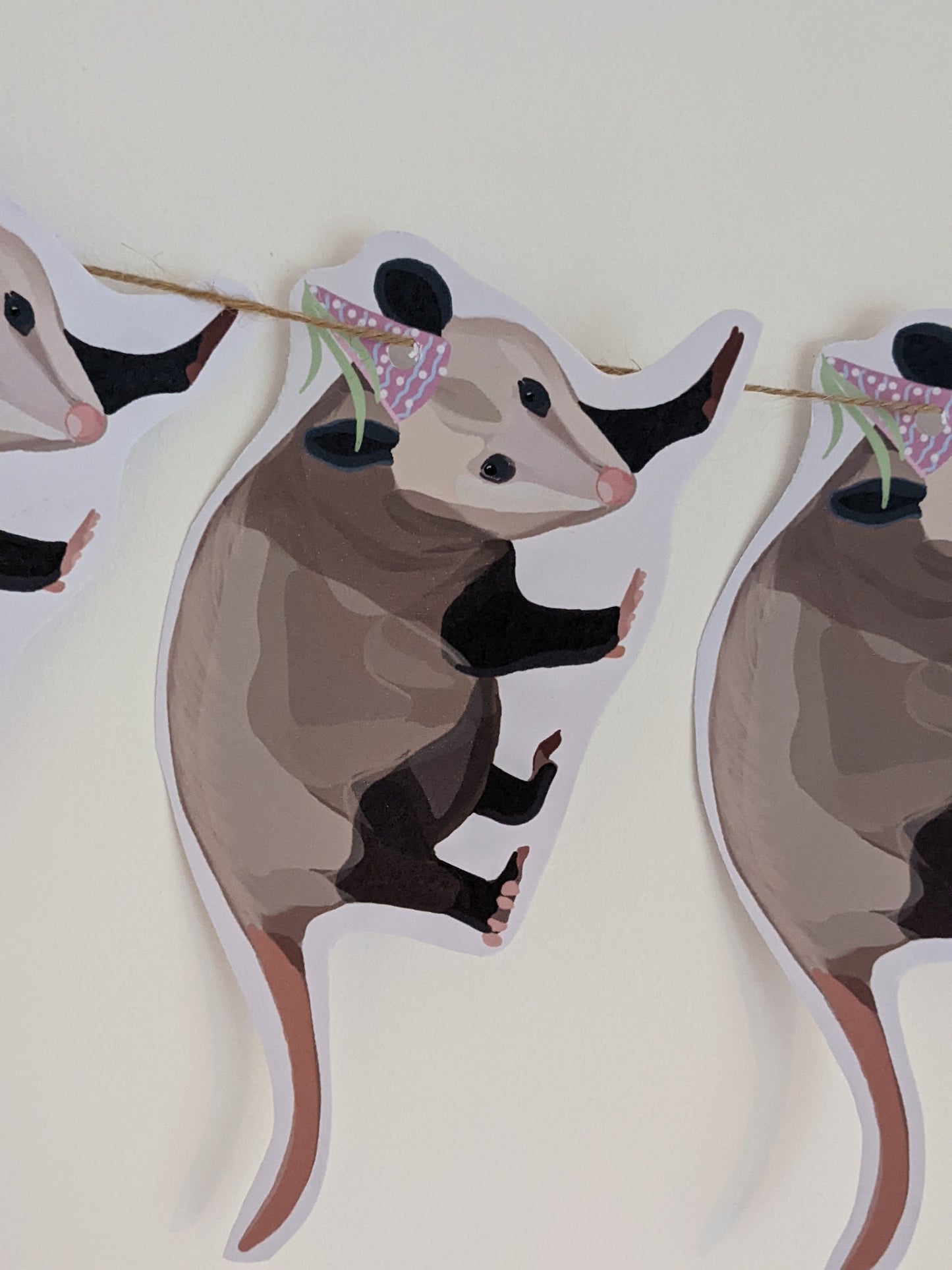 Party Possum card bunting/ decor/ funny DIGITAL DOWNLOAD