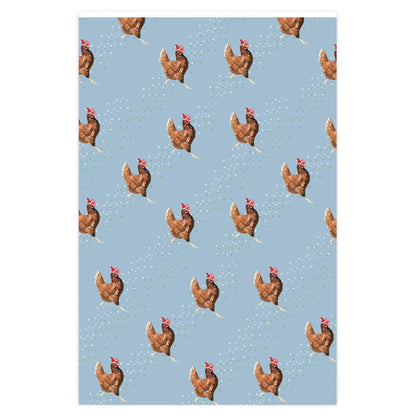Christmas chicken of Wrapping Paper