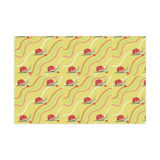 Strawberry snail Gift Wrap Papers
