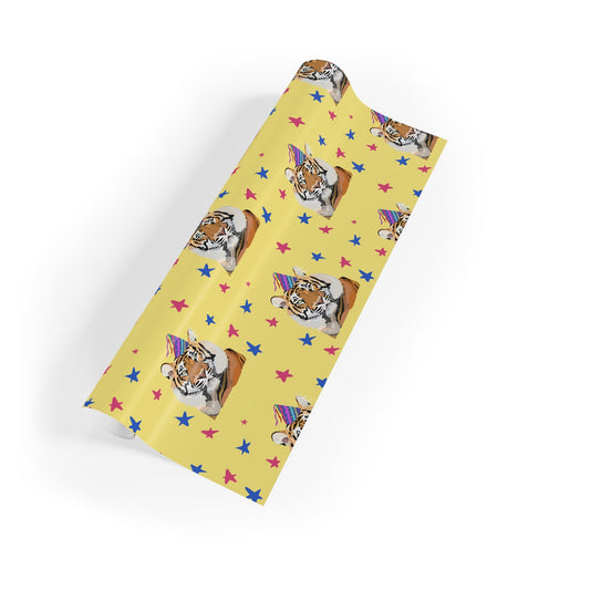 Party Tiger Gift Wrapping Paper Rolls, 1pc