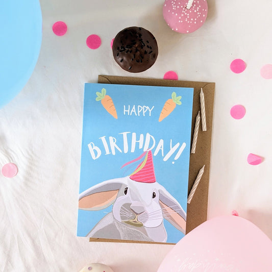 Bunny Rabbit Birthday Card